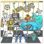 Charles Fazzino Charles Fazzino The Warner Bros. Doctor Series: Tom & Jerry's Surgical CATastrophe (AP)